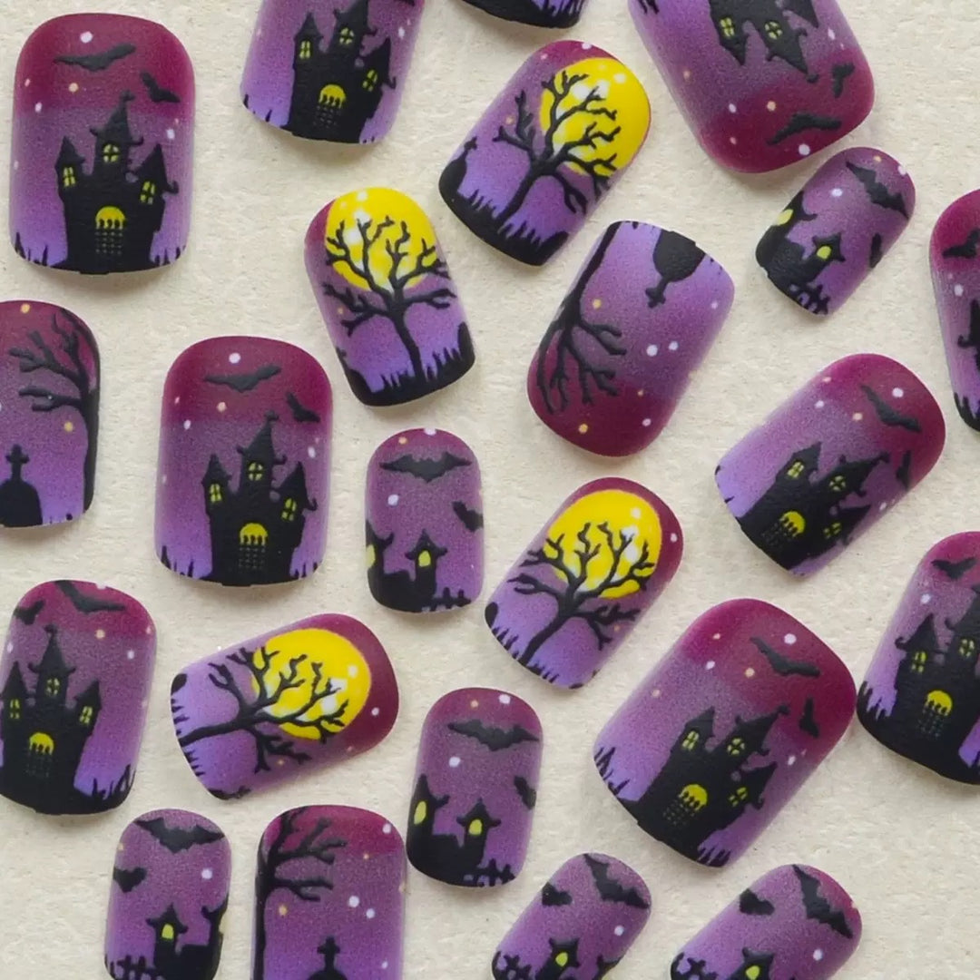 Halloween Nagelkunstset mit Gruseligen 3D-Motiven Karnz
