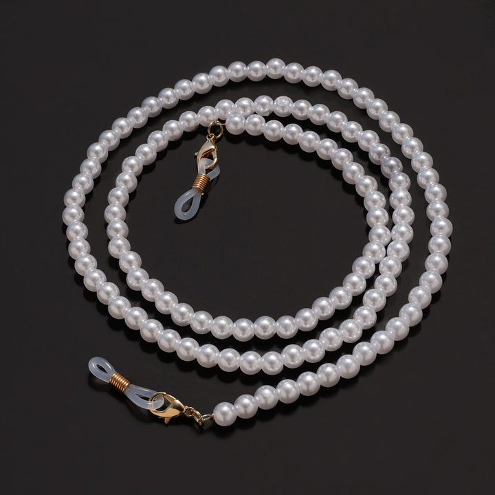 Elegante Perlen Brille Kette Karnz