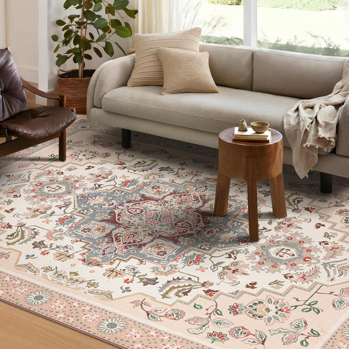 Premium Vintage Blumenmuster Teppich