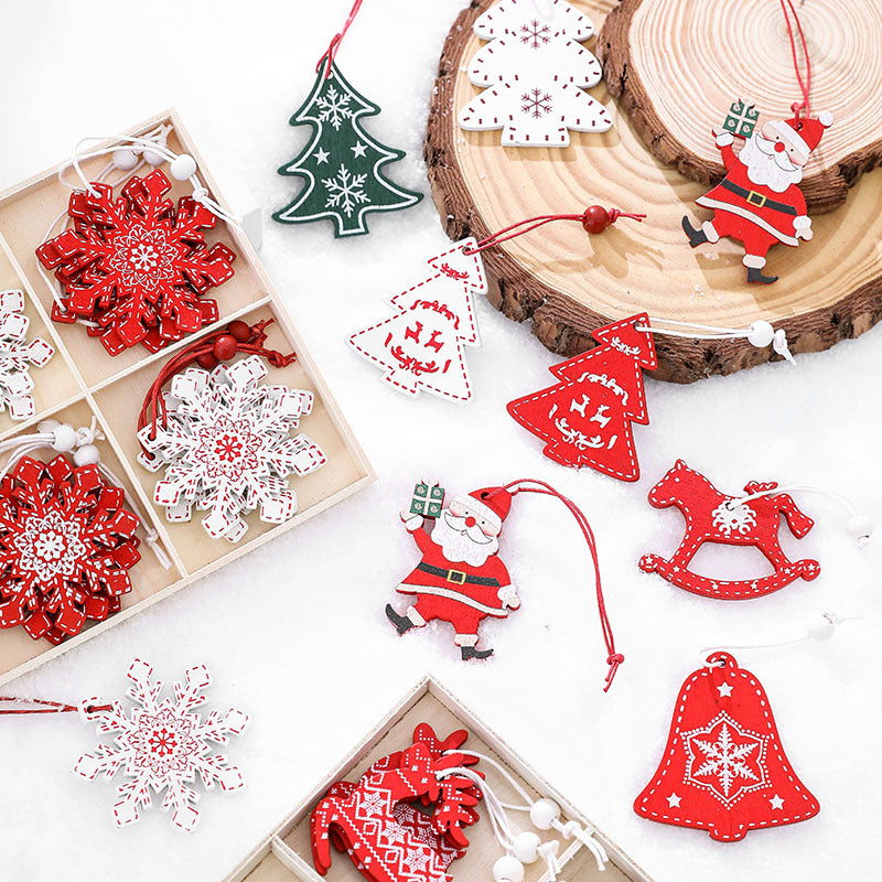 Dekorative Holz-Weihnachtsglocken-Ornamente