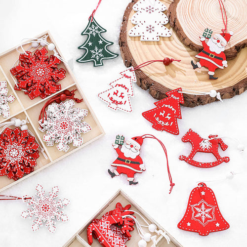 Dekorative Holz-Weihnachtsglocken-Ornamente