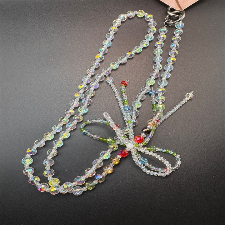 Multi-Strang Perlen Brille Halskette Karnz