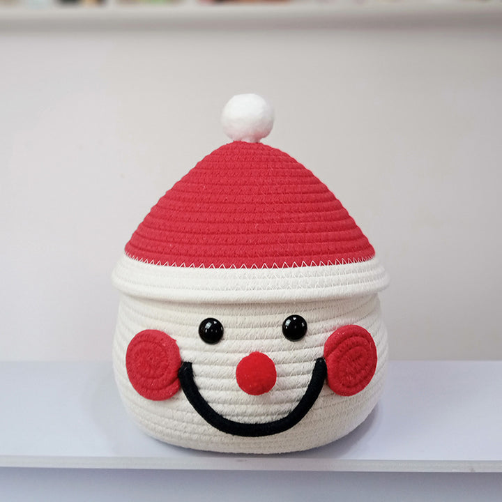 Dekorativer Weihnachtsmannkorb
