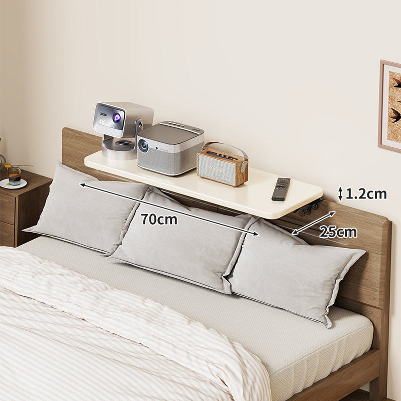 Slim Floating Kopfteil Nachttischregal mit ultra-dünnem Profil und abgerundeten Ecken