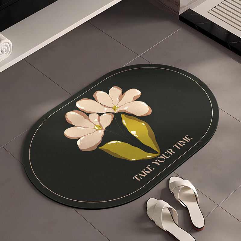 Stylische Blumenmuster Badezimmermatte