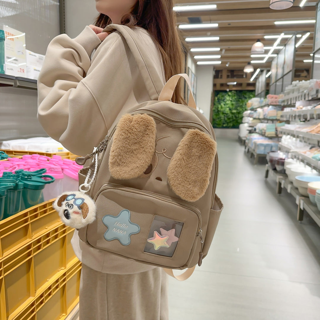 Kawaii Plüsch-Rucksack mit Hundedesign Karnz