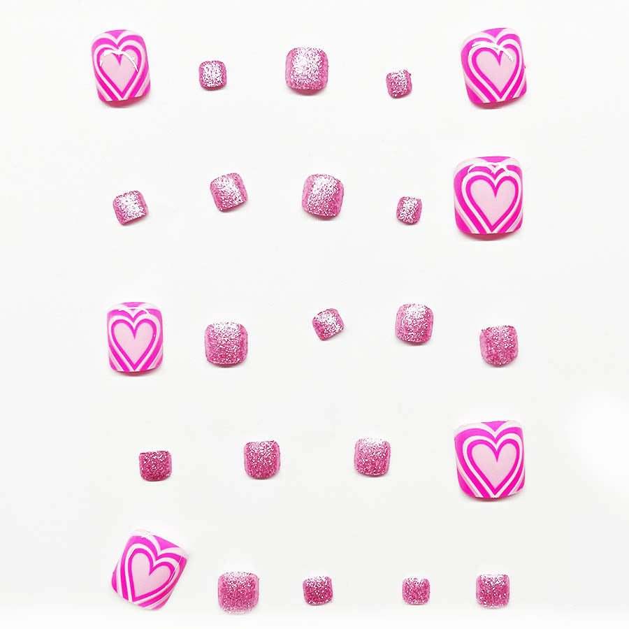 Künstlerische Pediküre Nail Art Karnz