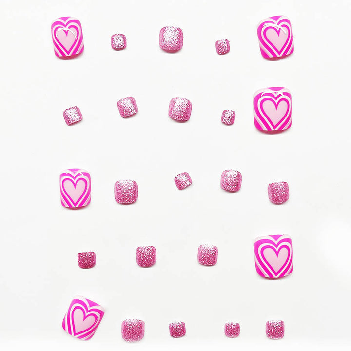 Künstlerische Pediküre Nail Art Karnz
