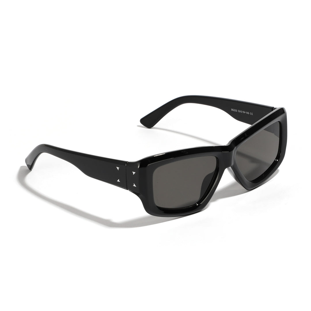 Damen oversized geometrische Sonnenbrille mit modernem Rahmen Karnz