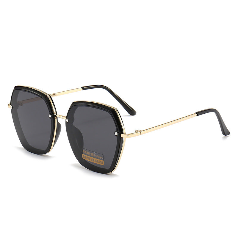 Sechseckige Rahmen Sonnenbrille