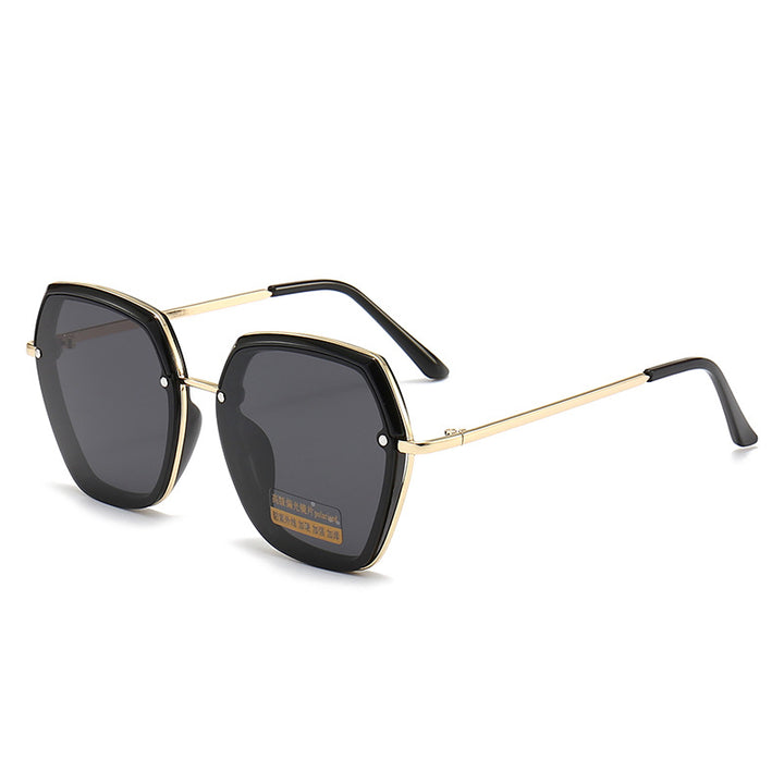 Sechseckige Rahmen Sonnenbrille