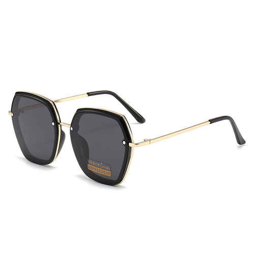 Sechseckige Rahmen Sonnenbrille