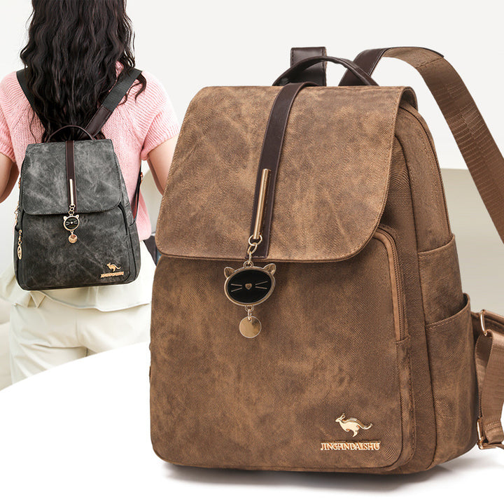 Vintage-inspirierter Canvas-Rucksack Karnz