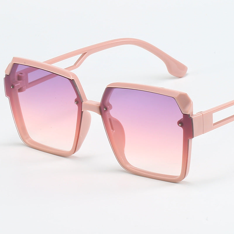 Damen modische quadratische Sonnenbrille mit filigranem Design Karnz