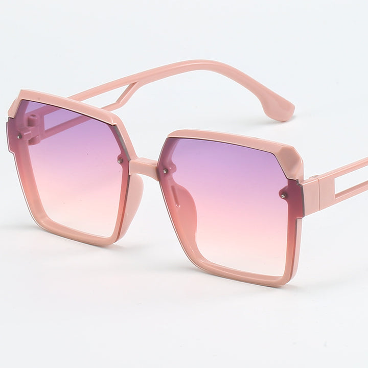 Damen modische quadratische Sonnenbrille mit filigranem Design Karnz