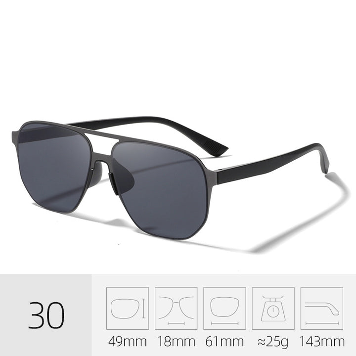 Zeitgenössische quadratische Rahmen-Sonnenbrille Karnz