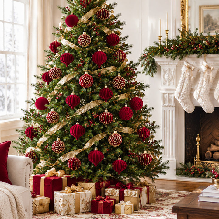 Dekorative Schokoladen-Themen Weihnachtskugeln Set