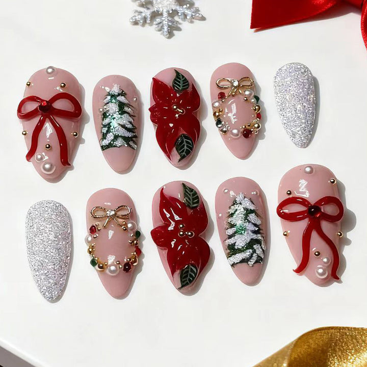 Festliches, urlaubsbezogenes Press-On-Nail-Art-Set Karnz 1790636494