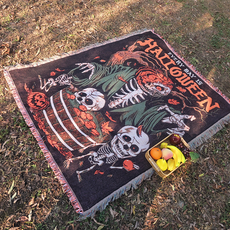 Halloween-Themen Wandteppich-Wurfdecke