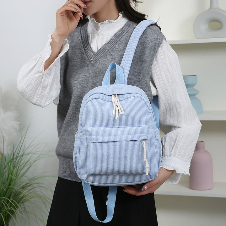 Cord-Rucksack mit Praktischem Frontfach Karnz