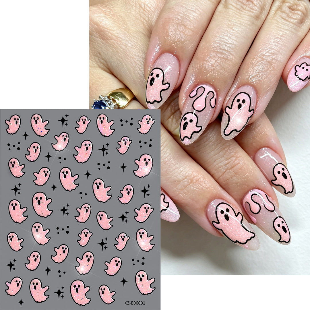Halloween-Themen Nagelkunst Aufkleber Set  1791507032