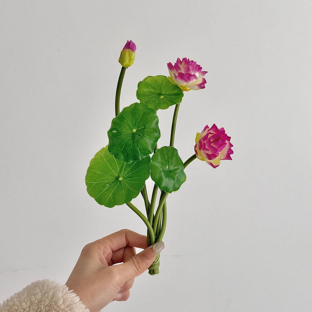 Künstlicher Lotusblumenstrauß Karnz