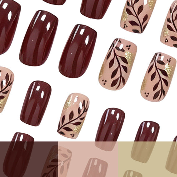 Künstlerische Herbst-inspirierte Nagelkunst Karnz