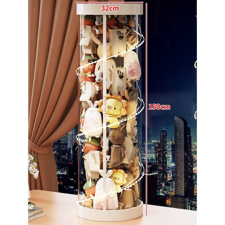 Hohe klare Acryl-Plüschspielzeug-Display-Turm-Organizer