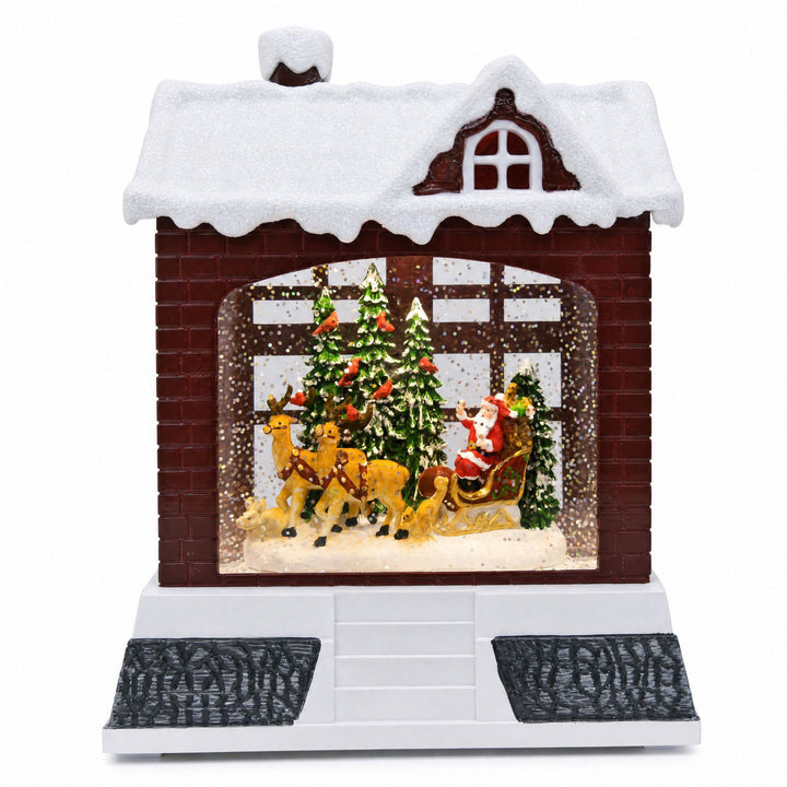 Dekorative Weihnachtslaterne mit Lichtern Karnz