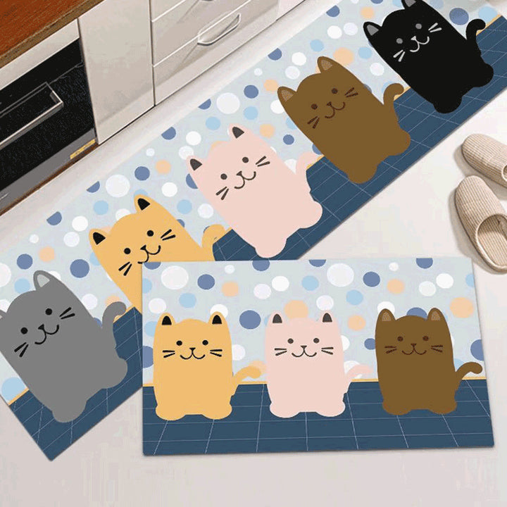 Katzen-Themen Küchenmatte Karnz