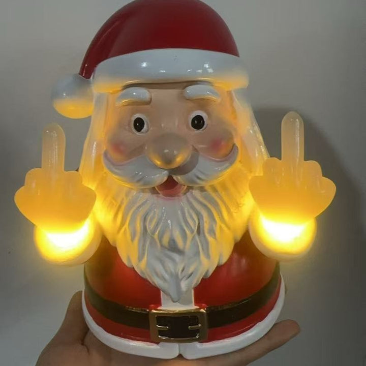 Humorvolle Weihnachtslicht-Figur Karnz