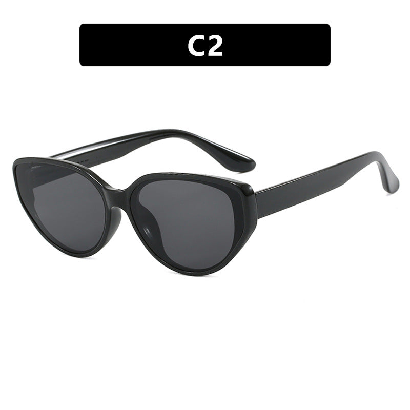 Damen Cat-Eye Sonnenbrille mit modischem Schildkrötenmuster und UV-Schutz Karnz