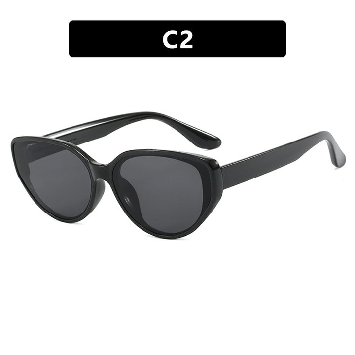 Damen Cat-Eye Sonnenbrille mit modischem Schildkrötenmuster und UV-Schutz Karnz