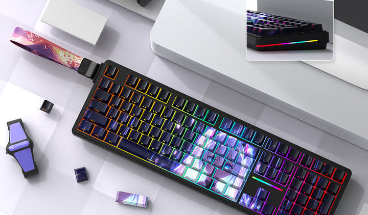 Gasket-Montierte RGB Mechanische Tastatur Karnz