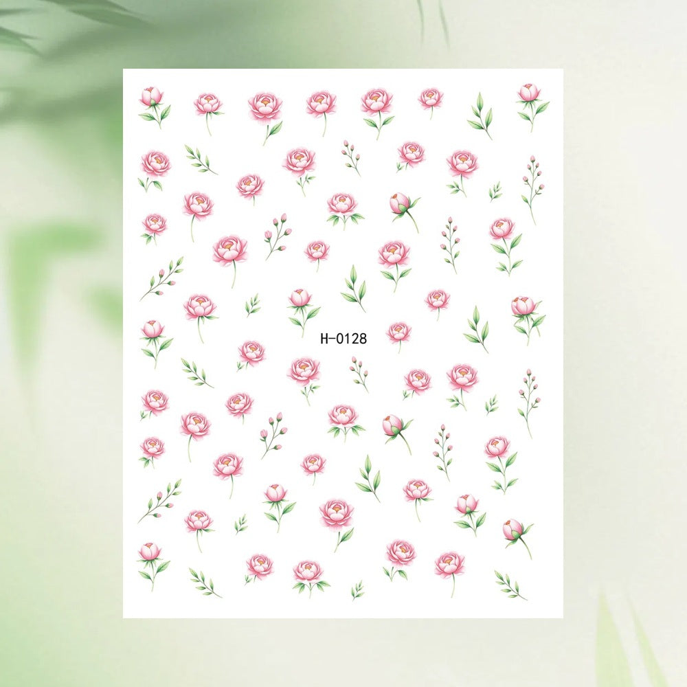 Floral Nagelkunst Aufkleber Blatt