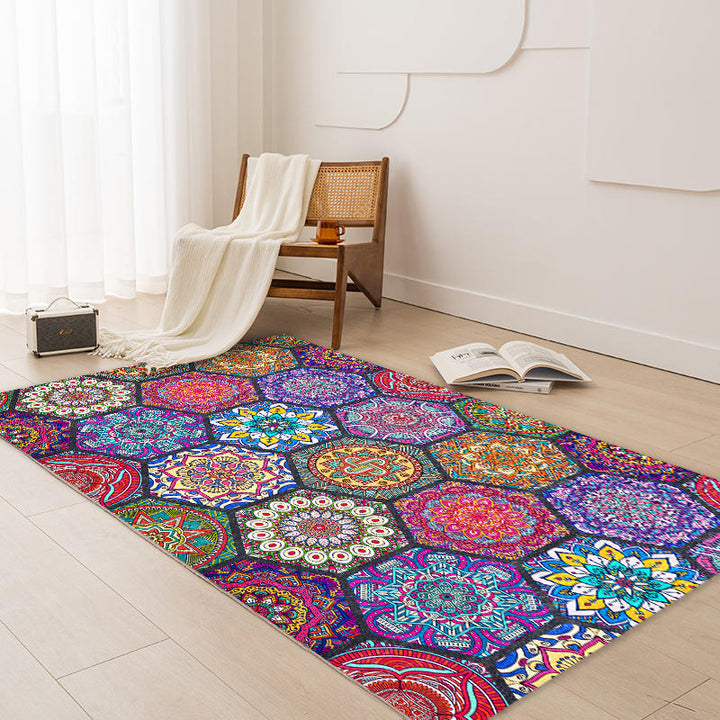 Geometrischer Bohemian Teppich