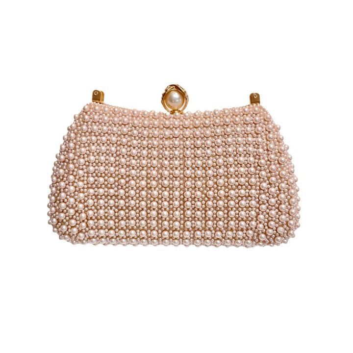 Perlenbesetzte Abendhandtasche