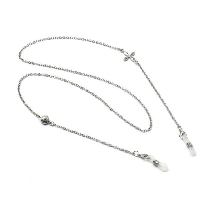 Premium Silber Geschichtete Brillen Kette Karnz