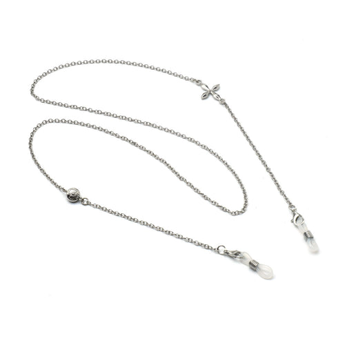 Premium Silber Geschichtete Brillen Kette Karnz