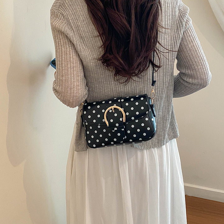Polka Dot Muster Schultertasche