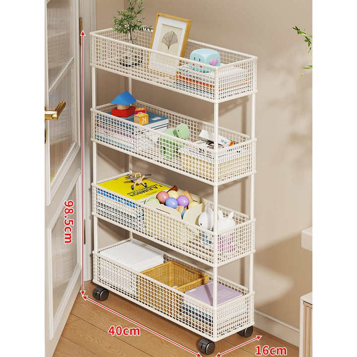 Slim Vertikaler Netzkorb Organizer Regalsystem für enge Räume