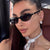 Damen modische Sonnenbrille mit ovalem Rahmen und UV-Schutz Karnz