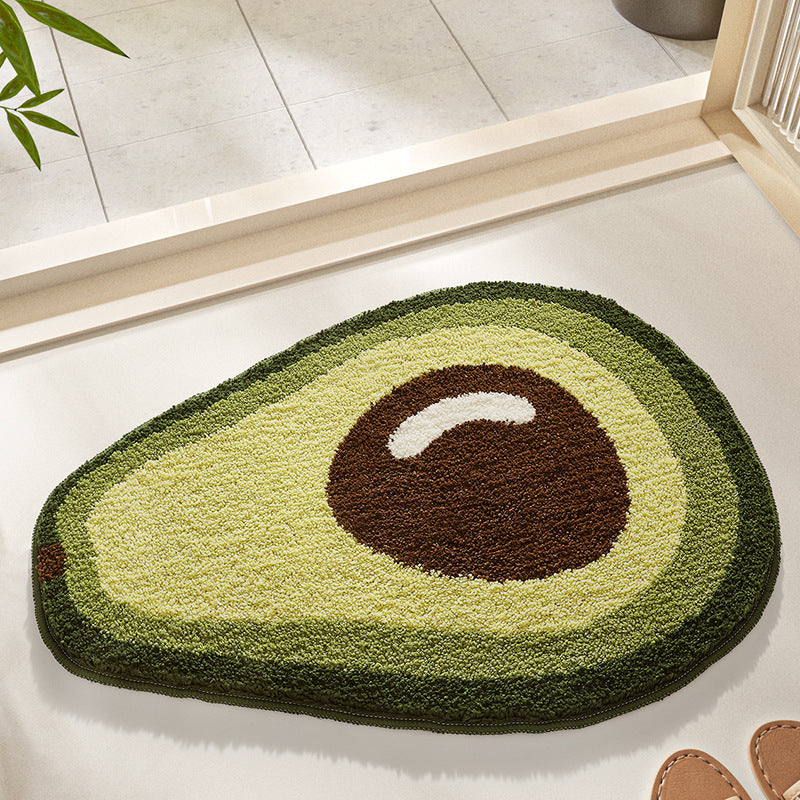 Avocado Shape Plüsch Badmatte