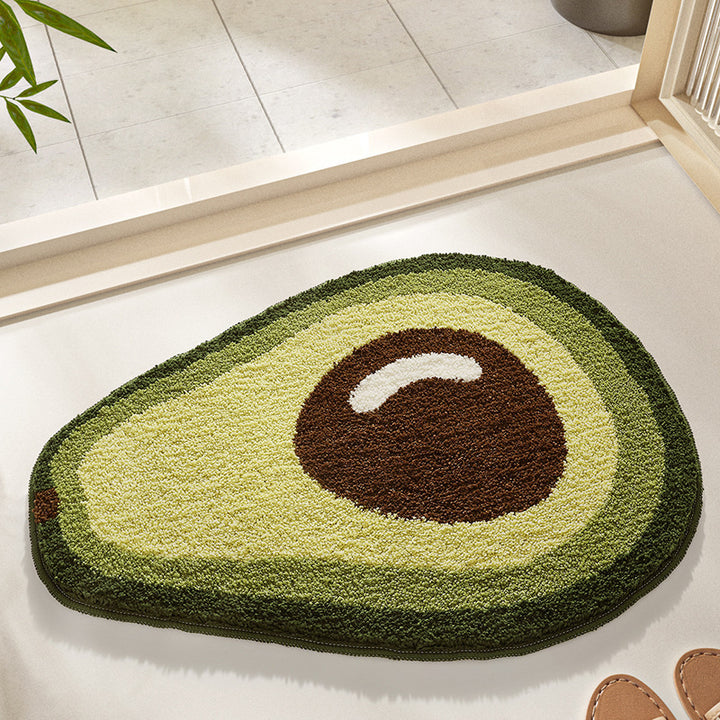 Avocado Shape Plüsch Badmatte