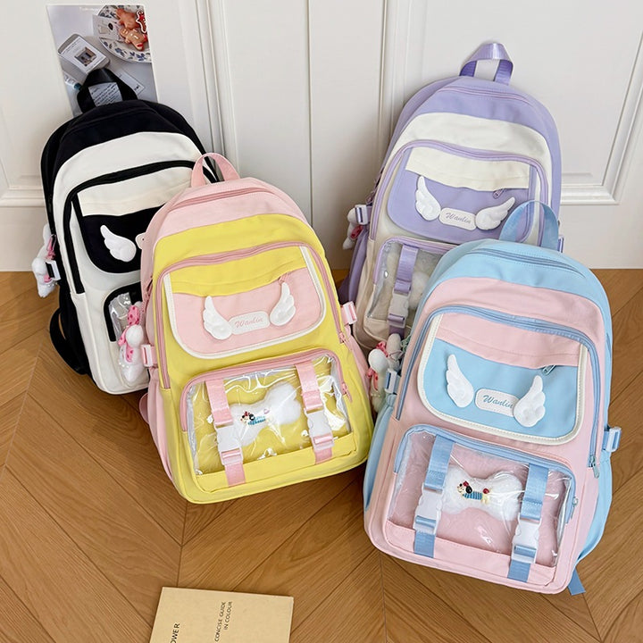 Multi-Taschen Transparenter Rucksack Karnz