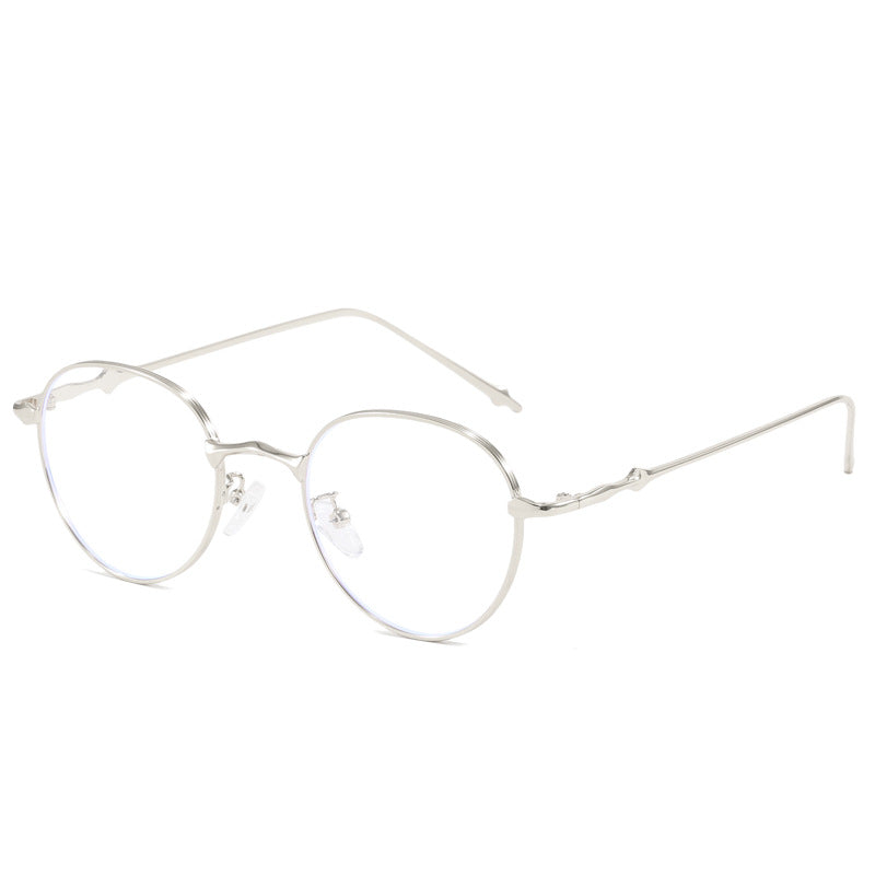 Damen elegante runde Sonnenbrille mit modischem Metallrahmen Karnz