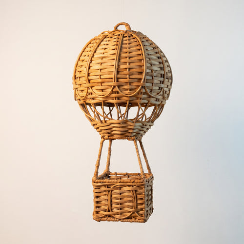 Handgewebter Aufbewahrungskorb im Heißluftballon-Design Karnz
