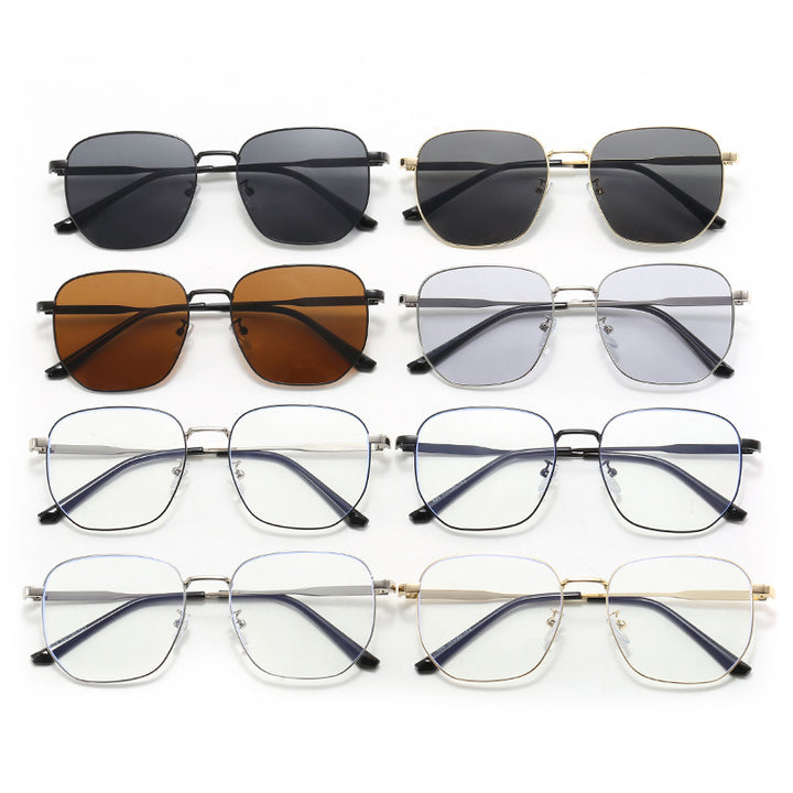 Damen Modische Brille im modernen Schild-Design Karnz