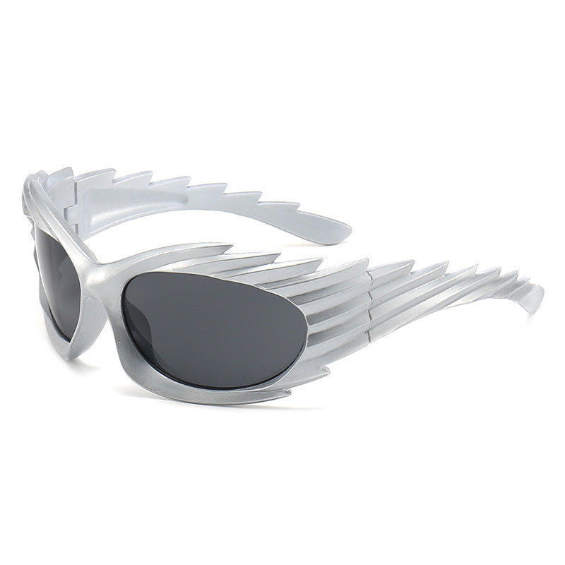 Damen sportliche und stylische Sportsonnenbrille mit innovativem Design Karnz