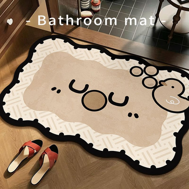 Lustiger Frosch Badezimmermatte